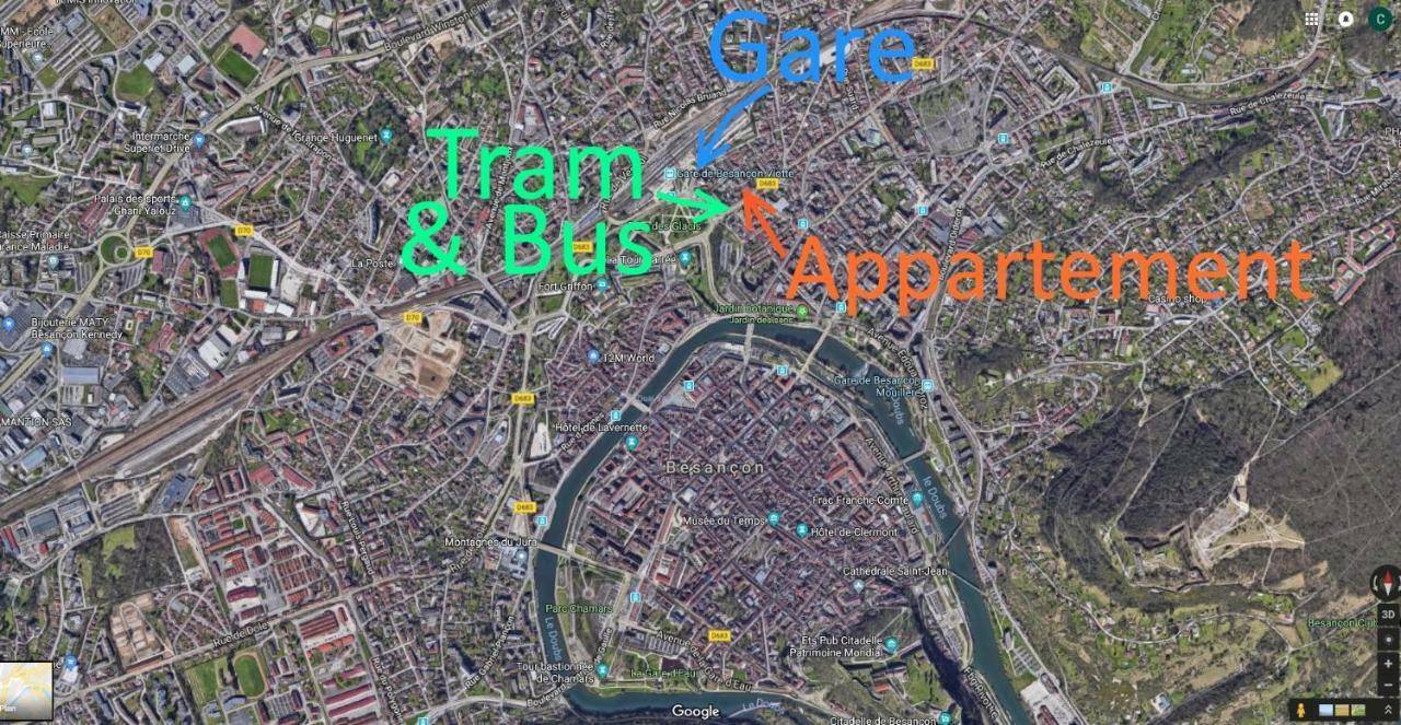 BnBesak La Gare Viotte Besançon Esterno foto